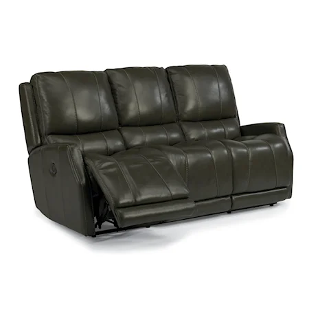 Power Reclining Sofa with Sleek Track Arms