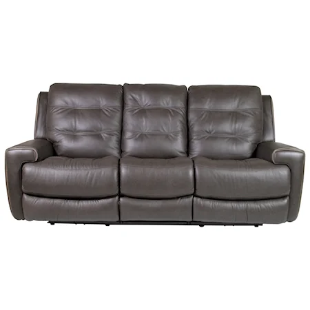Power Reclining Lay-Flat Sofa with Drop-Down Table and Power Tilt Headrest