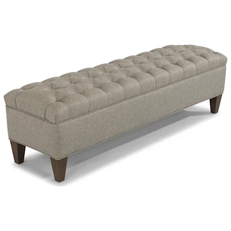 Upholstered Bench with Button Tufted Seat