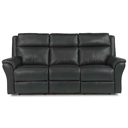 Casual Power Reclining Sofa with Power Headrests and USB Port