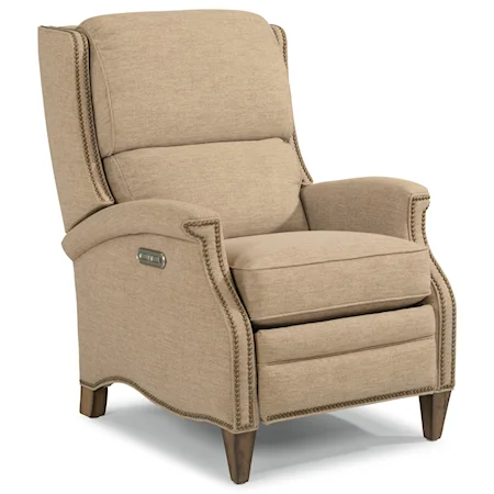 Traditional Power High-Leg Recliner with Power Headrest