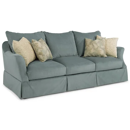 Transitional Skirted Sofa