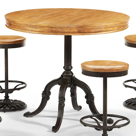 Bistro Table with Splayed Cast Iron Base