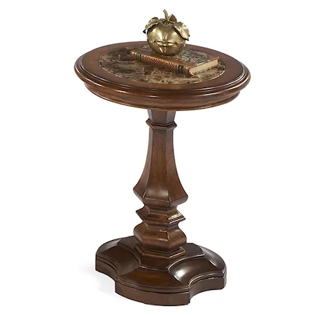 Chairside Pedestal End Table