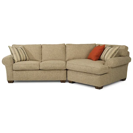 2-Piece Sectional with RAF Angled Chaise