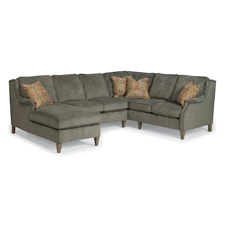 Three Piece Sectional Sofa with LAF Chaise