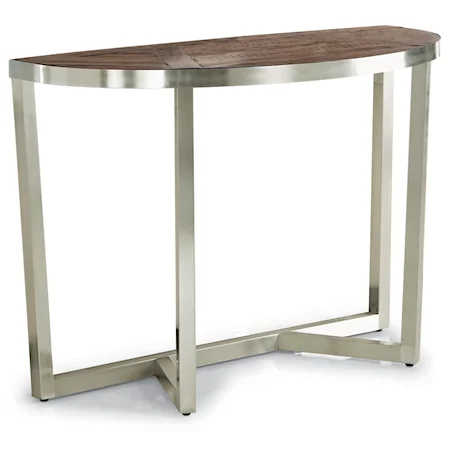 Contemporary Sofa Table with Parquet Design