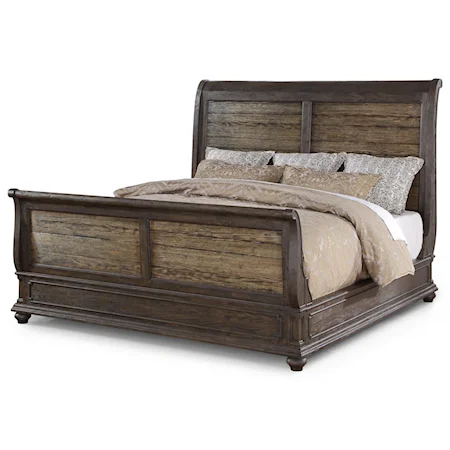 Traditional California King Sleigh Bed