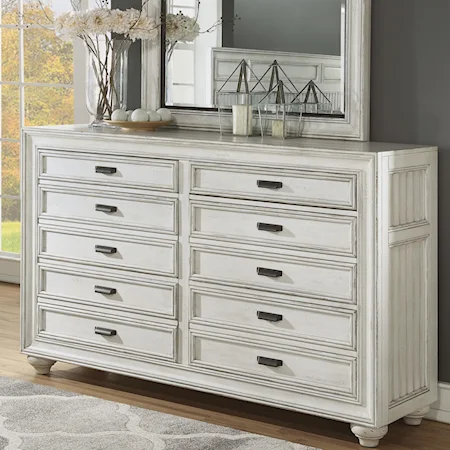 Cottage Dresser with Felt-Lined Drawers