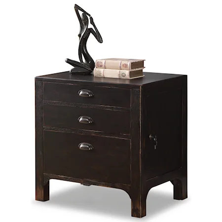 Rustic Lateral File Cabinet with 2 File Drawers