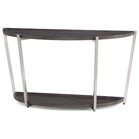 Contemporary Sofa Table with Stainless Steel Base