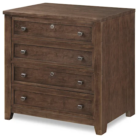 Contemporary Lateral File with 2 Locking File Drawers