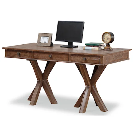 Rustic Writing Desk with 3 Drawers