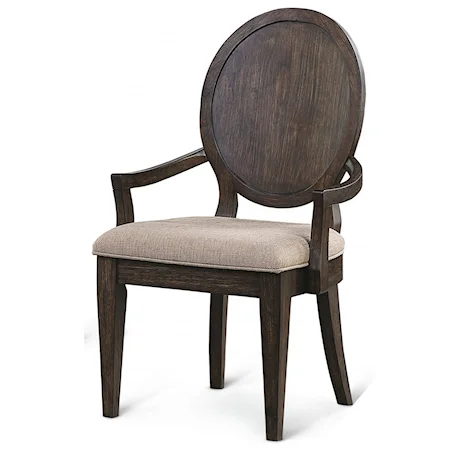 Traditional Upholstered Arm Chair