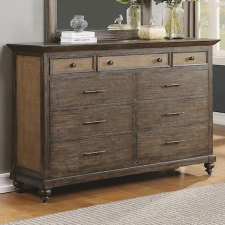 Traditional Dresser with Jewelry Tray