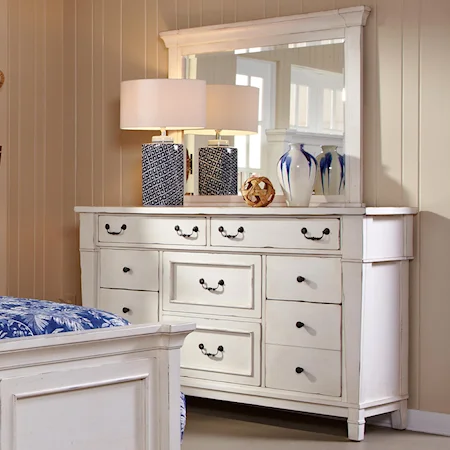 Drawer Dresser w/ Mirror