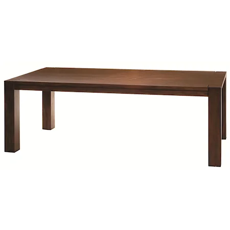 Casual Coffee Table with Warm Brown Finish