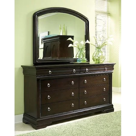 Elegant Dresser and Mirror Combo