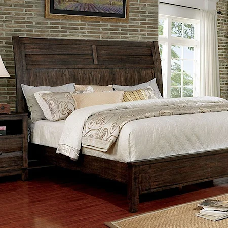 Transitional Low Profile Eastern King Bed