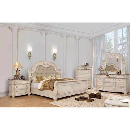 Queen Bed + 1Ns + Dresser + Mirror