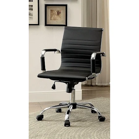 Contemporary Low Back Office Chair with Casters