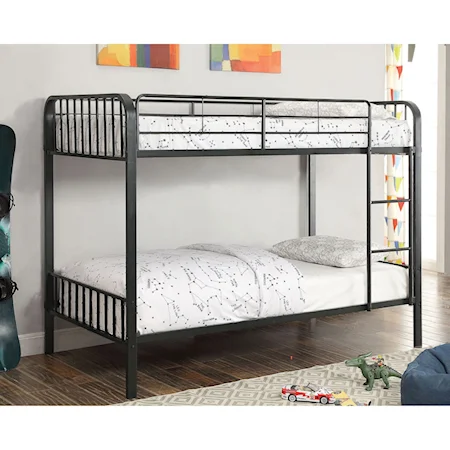 Youth Bedroom Metal Twin/Twin Bunk Bed