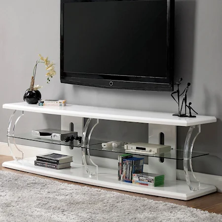 60" TV Stand with LED Lighting