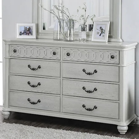 Traditional 8-Drawer Dresser with Cedar- and Felt-Lined Drawers