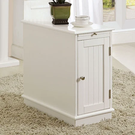 Transitional Cabinet with Pull-Out Tray