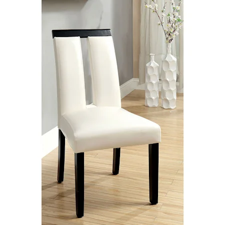 Set of Two Modern Upholstered Side Chairs