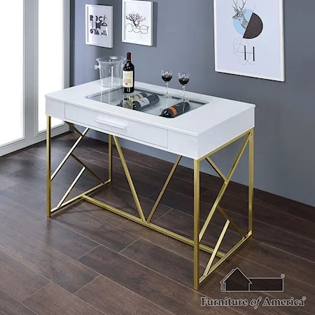 Counter Ht Wine Table, Wh/Cpn