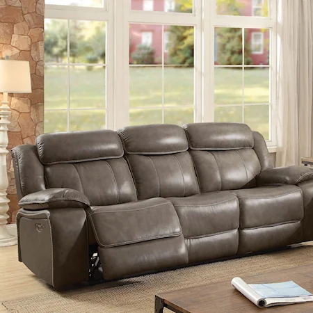 Power-Assist Sofa with Pillow Arms