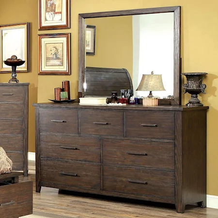 Rustic Dresser with Felt-Lined Drawer