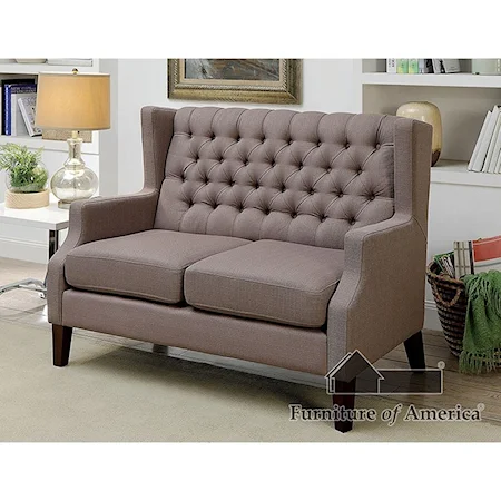 Transitional Love Seat and Chair Set