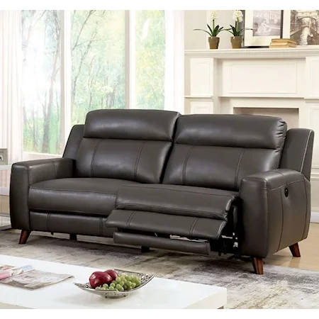 Reclining Two Cushion Sofa with USB Ports