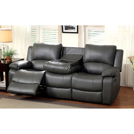 Reclining Sofa with Drop-Down Table