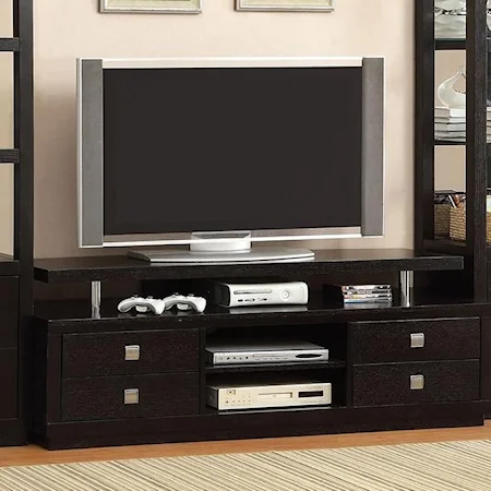 66" TV Console with Cord Access