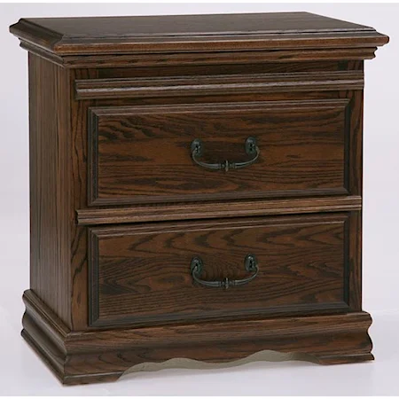 Nightstand with Pullout Tray with Moisture Guard