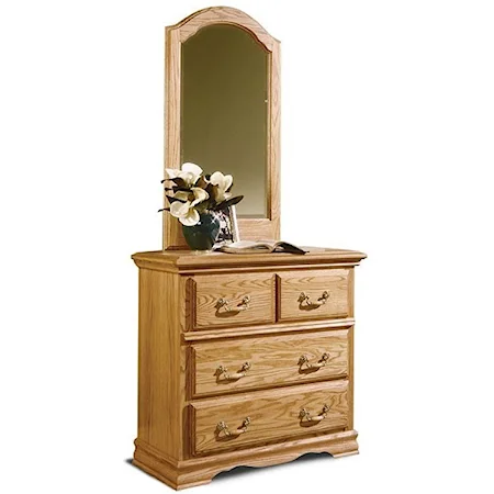 3-Drawer Chest & Beveled Mirror