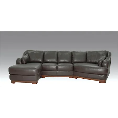 Leather Sectional Sofa Group