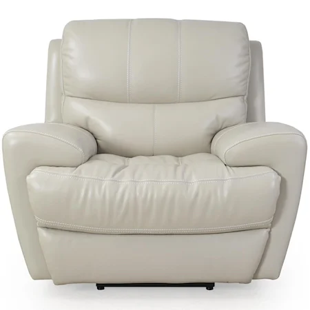 Contemporary Electric Motion Recliner with Power Headrest