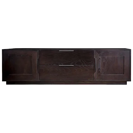 80" Media Console with 2 Drawers