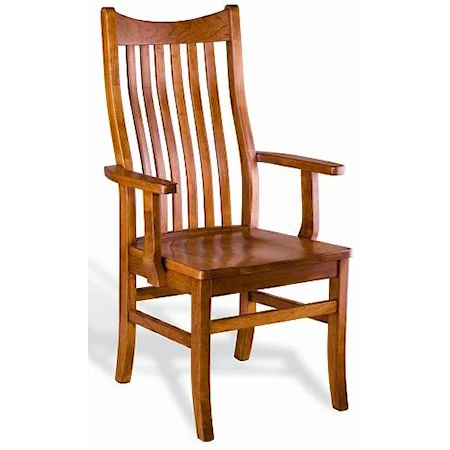 Quincy Solid Wood Dining Arm Chair