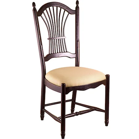 Sheaf Back Side Chair with Upholstered Seat