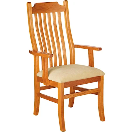 Madison Arm Chair with Upholstered Seat