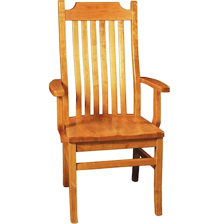 Madison Arm Chair with Wood Seat
