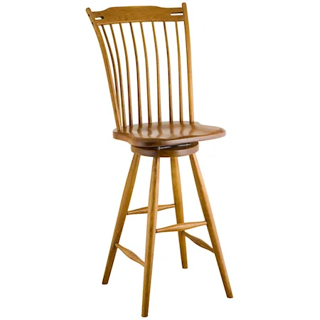 Rod Back Bar Chair