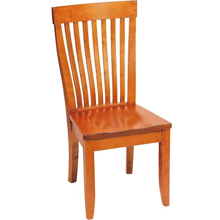 Monterey Side Chair with Wooden Seat