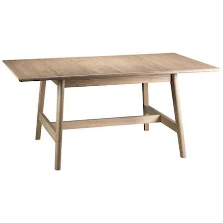 Solid Wood Dining Table With 18" Leaf