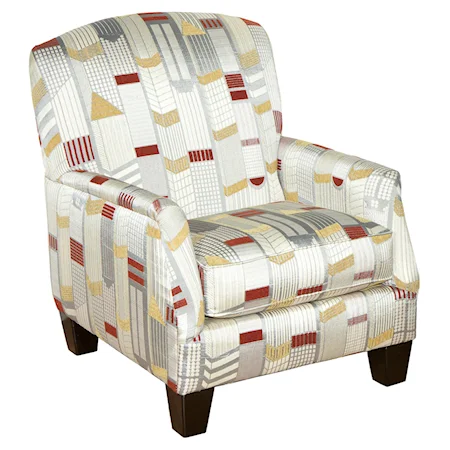 Contemporary Accent Chair with Upper City Style